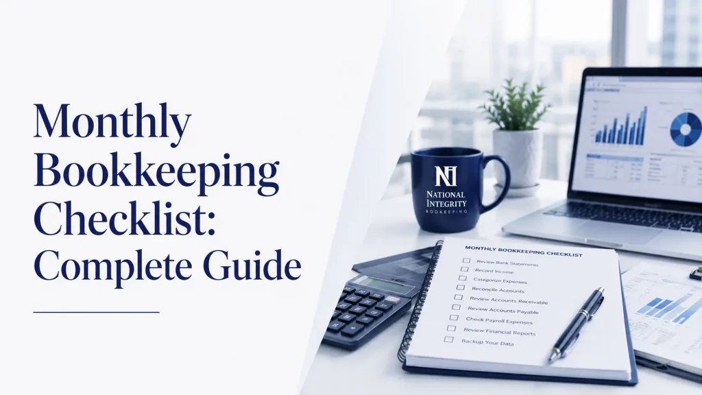 monthly bookkeeping checklist